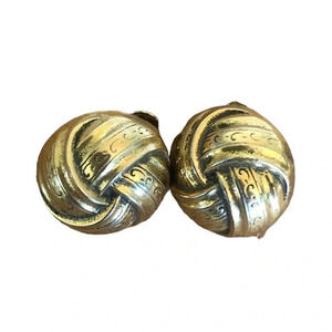 Vintage gold clip Ons